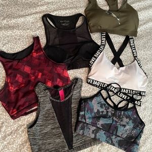Lot of sports bras